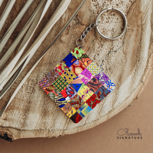 Ankara Patch Wild Bloom Keyholder